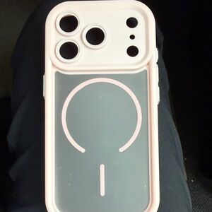 iPhone 17 pro pink clear case